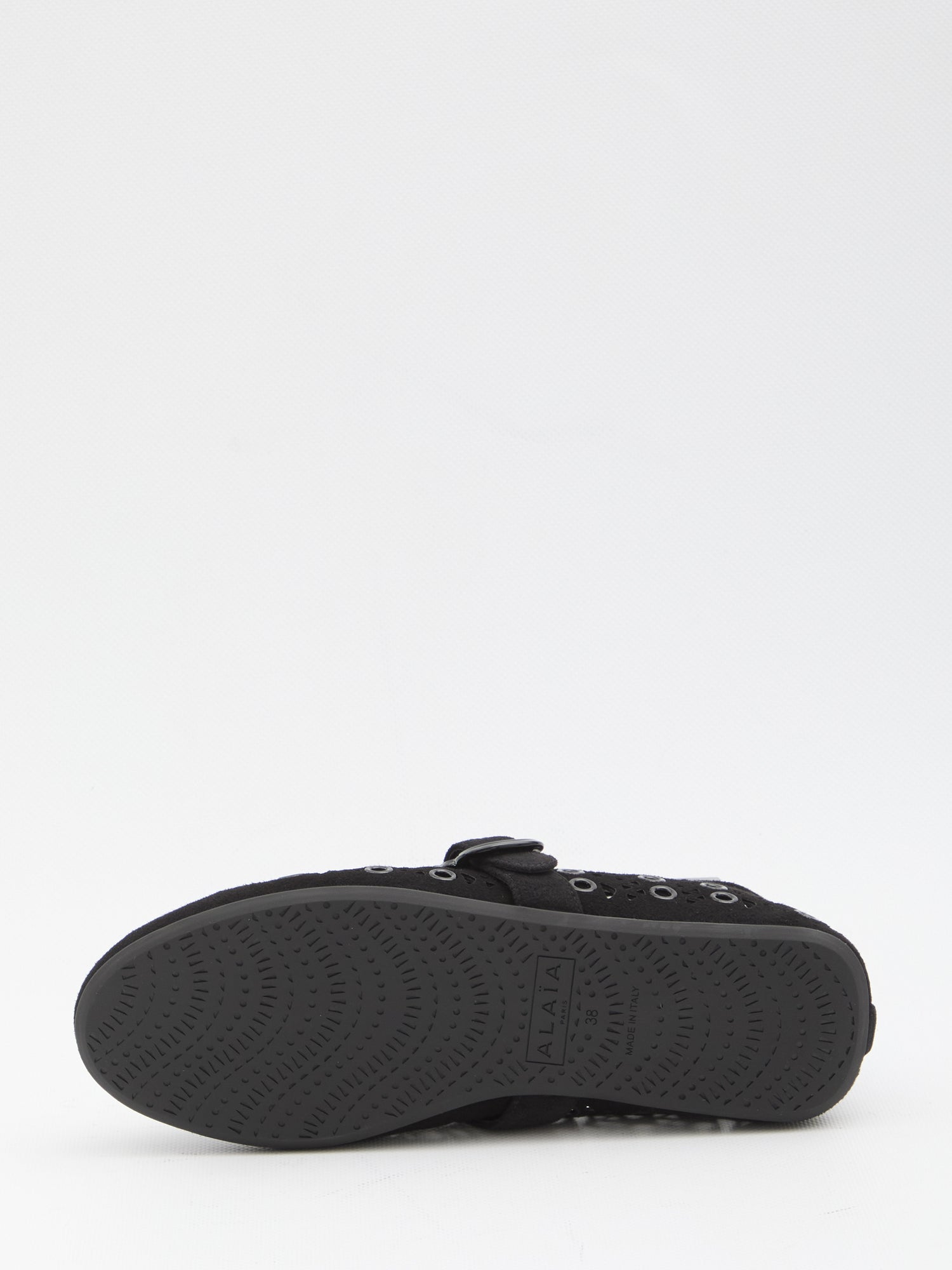 ALAIA 36 suede eyelets ballet flats