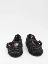 ALAIA 36 suede eyelets ballet flats