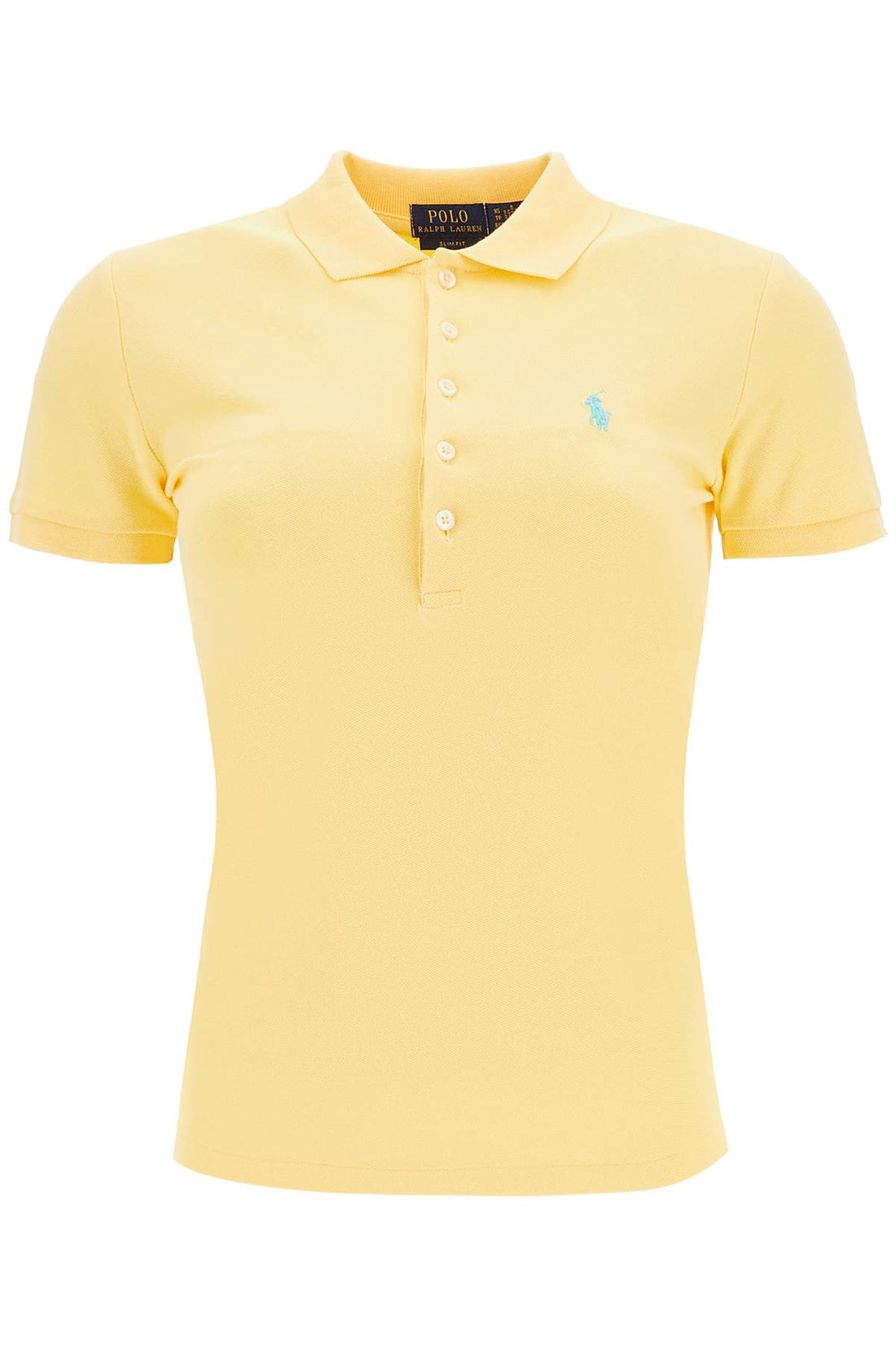 julie slim fit five button polo shirt