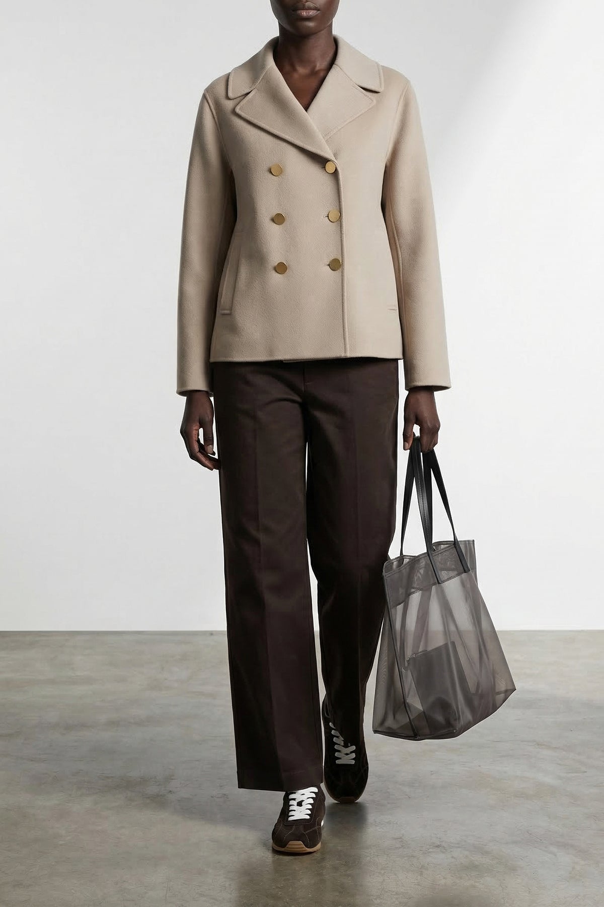 stretch cotton twill pants