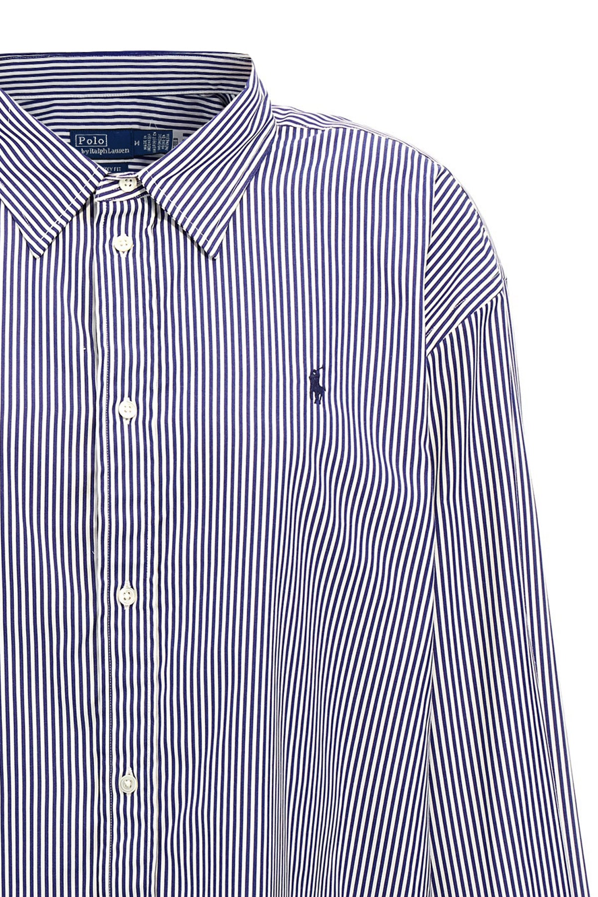 striped cotton poplin shirt