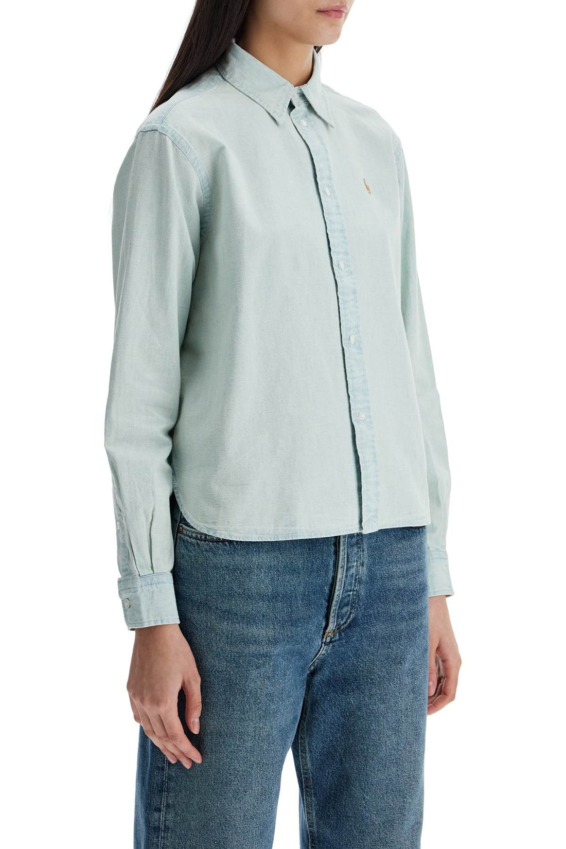 boxy fit chambray shirt