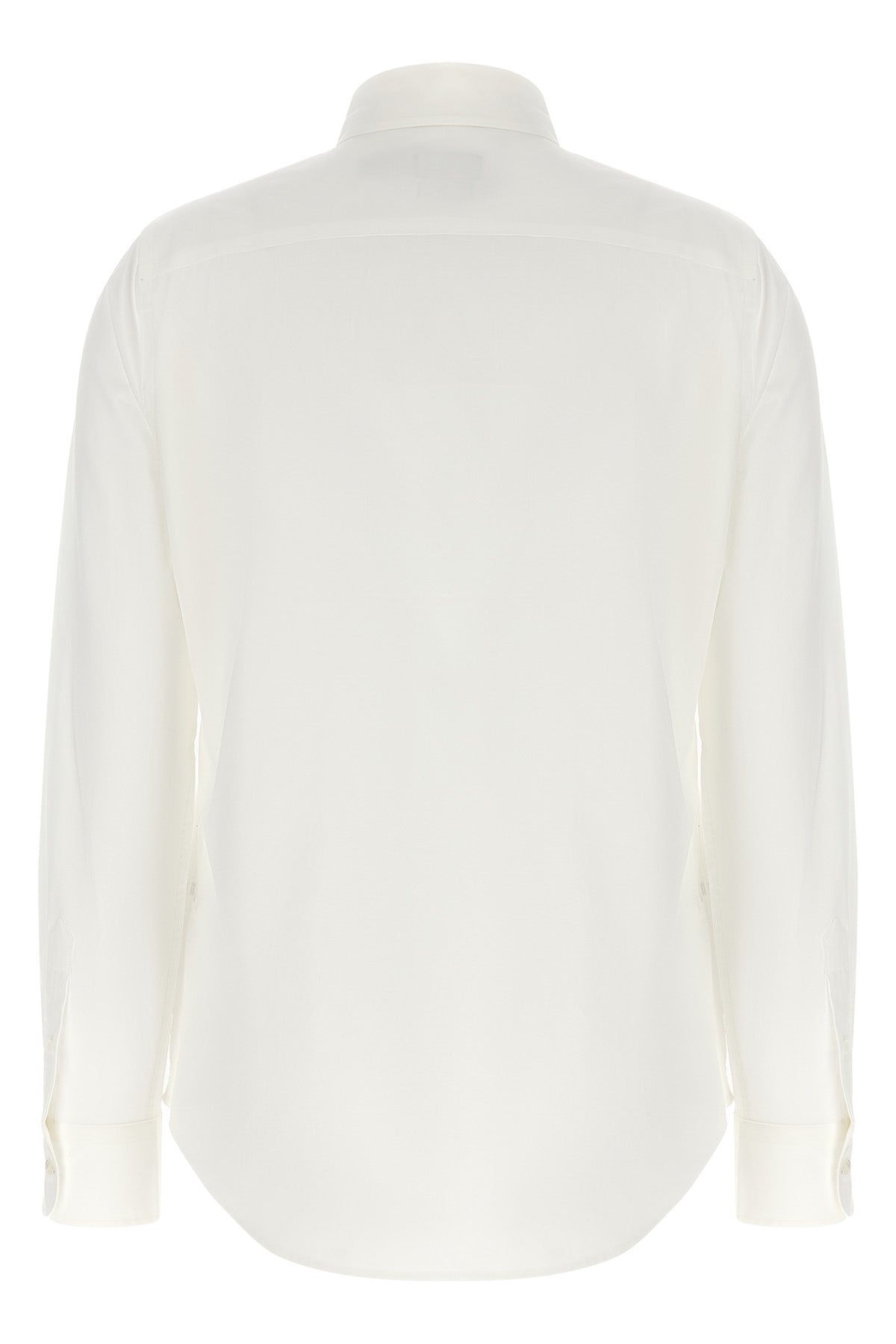 stretch cotton button-down shirt