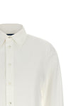 stretch cotton button-down shirt