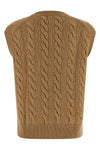 braided wool and cashmere blend vest
