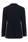 double-breasted stretch wool crêpe blazer