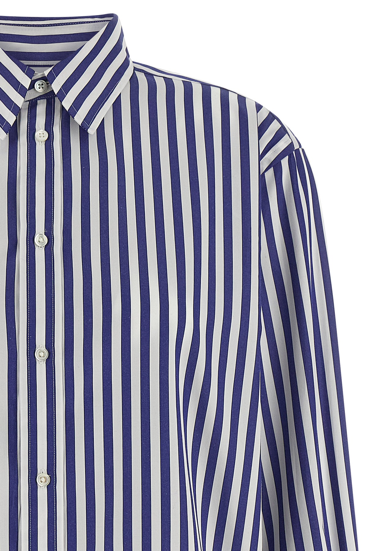 striped cotton poplin shirt