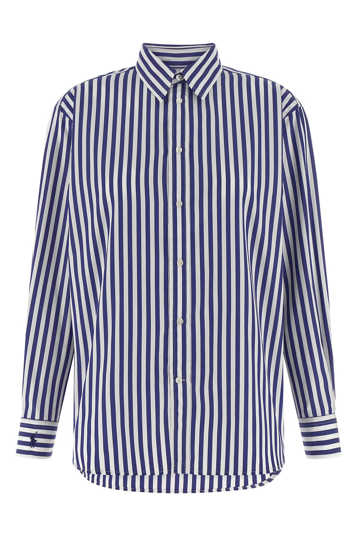 striped cotton poplin shirt