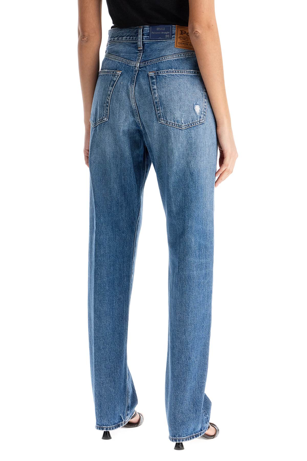 light blue high-waisted straight women&