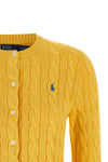 cardigan in pure cotton braided