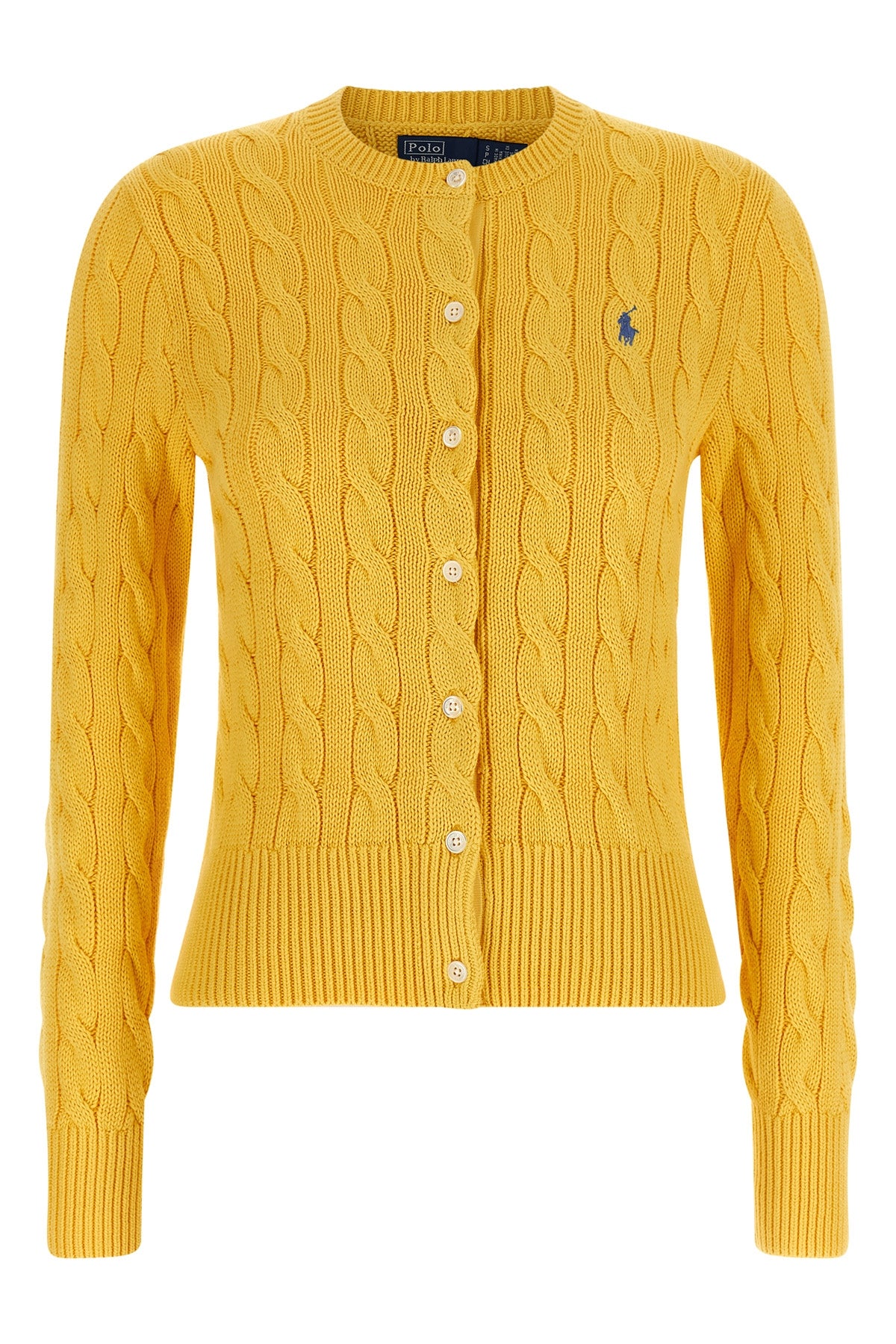 cardigan in pure cotton braided