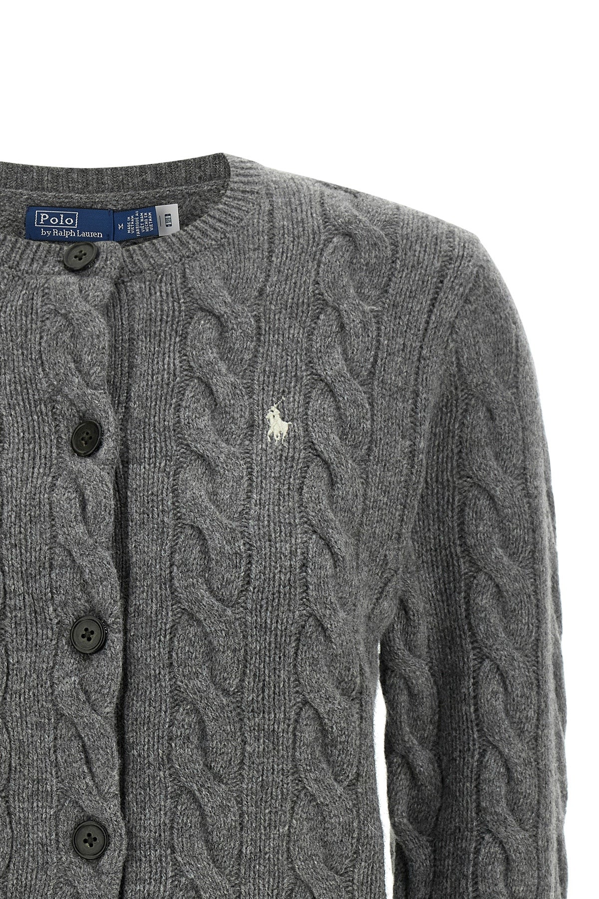 the polo ralph lauren cardigan in wool and cashmere blend embodies the essence o