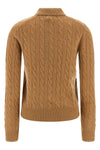 braid wool and cashmere blend polo shirt