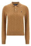 braid wool and cashmere blend polo shirt