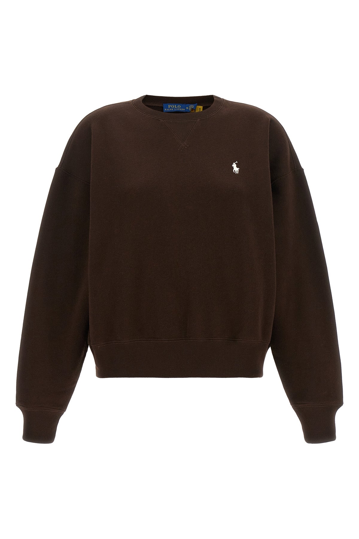 the polo ralph lauren sweatshirt is structured in a fine cotton blend