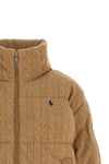 the polo ralph lauren down jacket blends the aesthetics of heritage knitwear