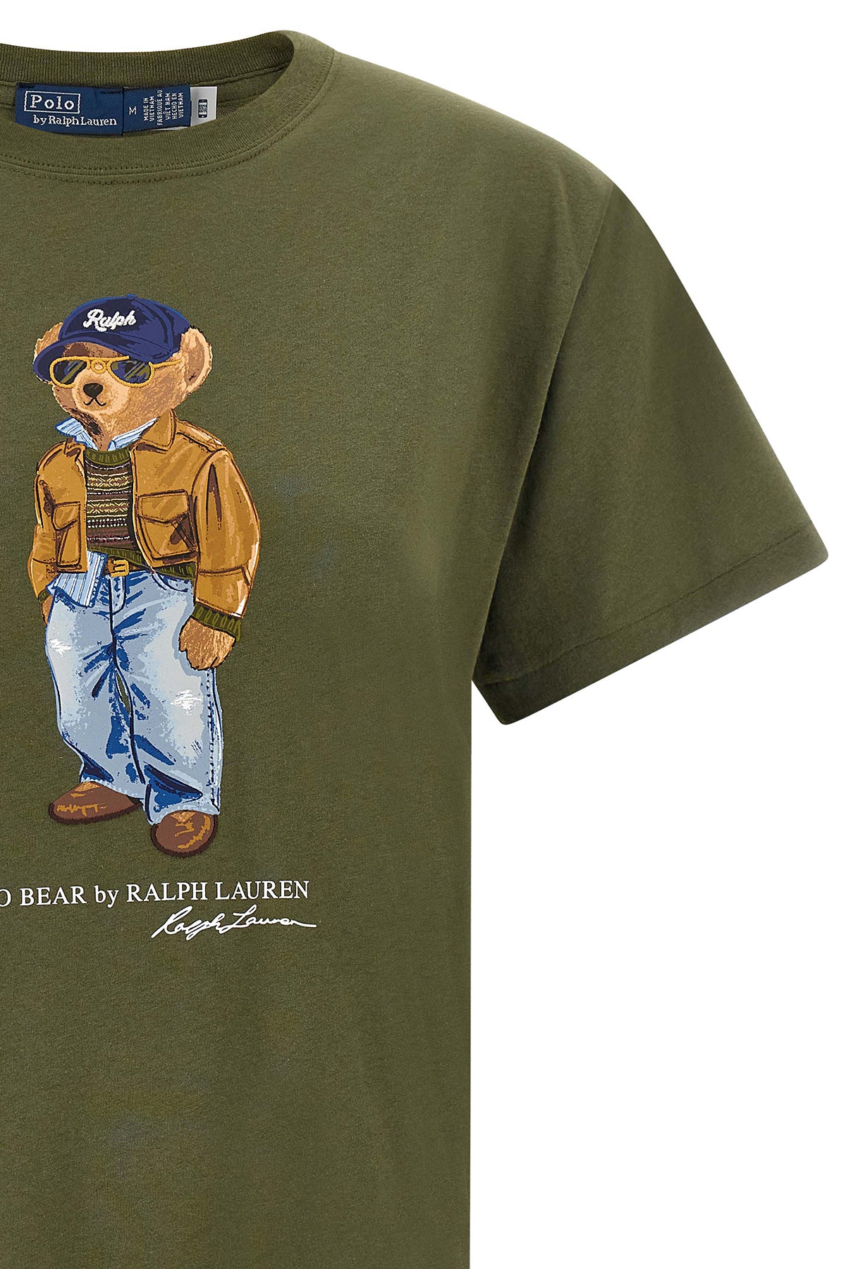 the polo ralph lauren pure cotton jersey t-shirt features an essential construct
