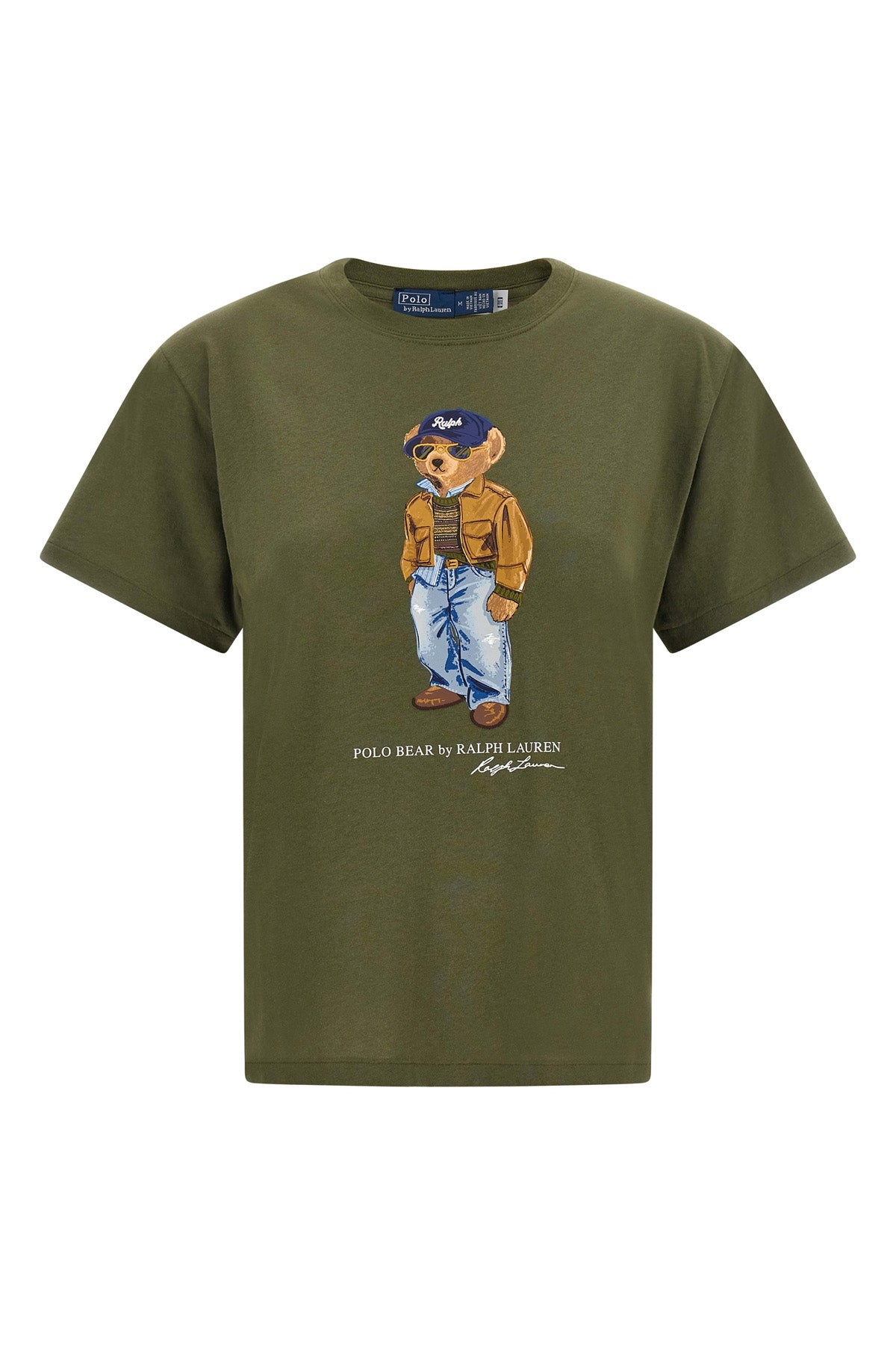 the polo ralph lauren pure cotton jersey t-shirt features an essential construct