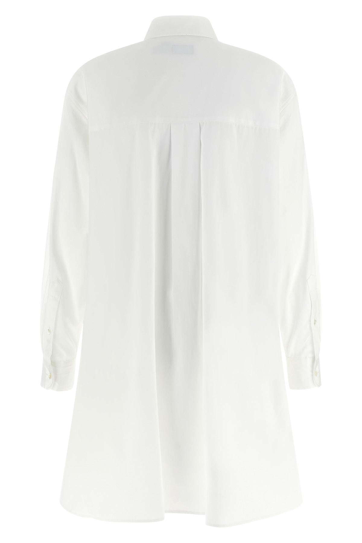 chemisier mini dress in cotton poplin