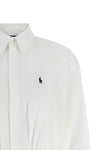 chemisier mini dress in cotton poplin