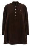 the polo ralph lauren mini dress reinterprets the classic chemisier model throug