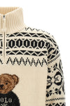 the polo ralph lauren sweater features a relaxed silhouette