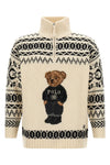 the polo ralph lauren sweater features a relaxed silhouette