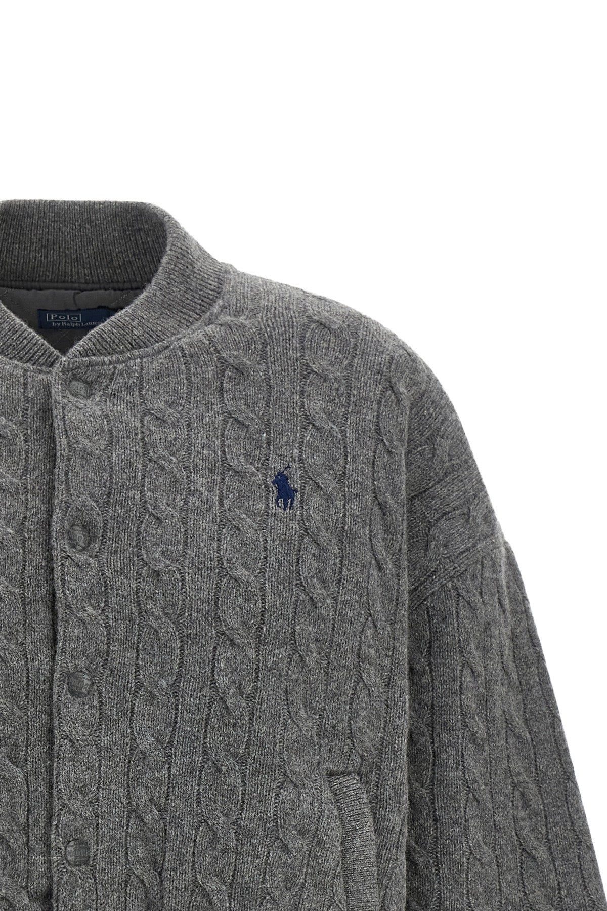 the polo ralph lauren bomber jacket reinterprets a wardrobe classic through knit