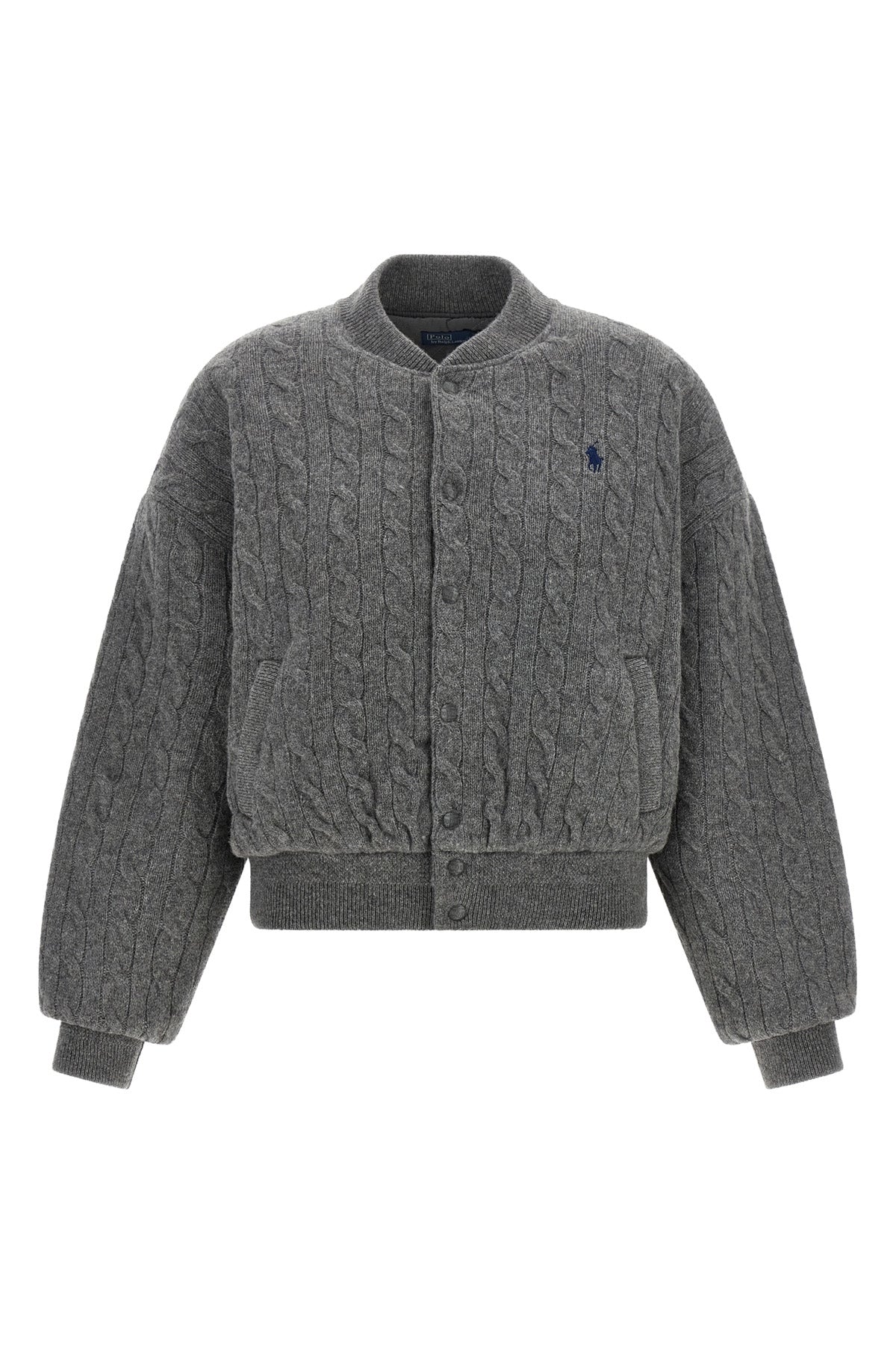 the polo ralph lauren bomber jacket reinterprets a wardrobe classic through knit