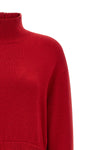 the polo ralph lauren long dress in pure red wool defines a new proportion betwe