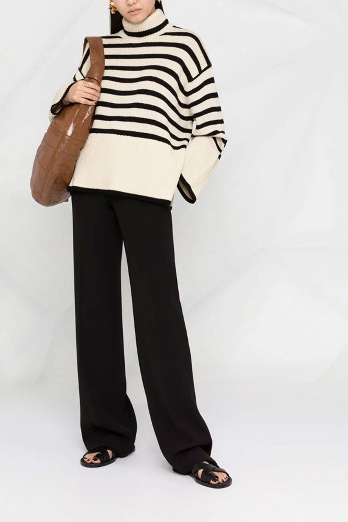signature stripe wool sweater