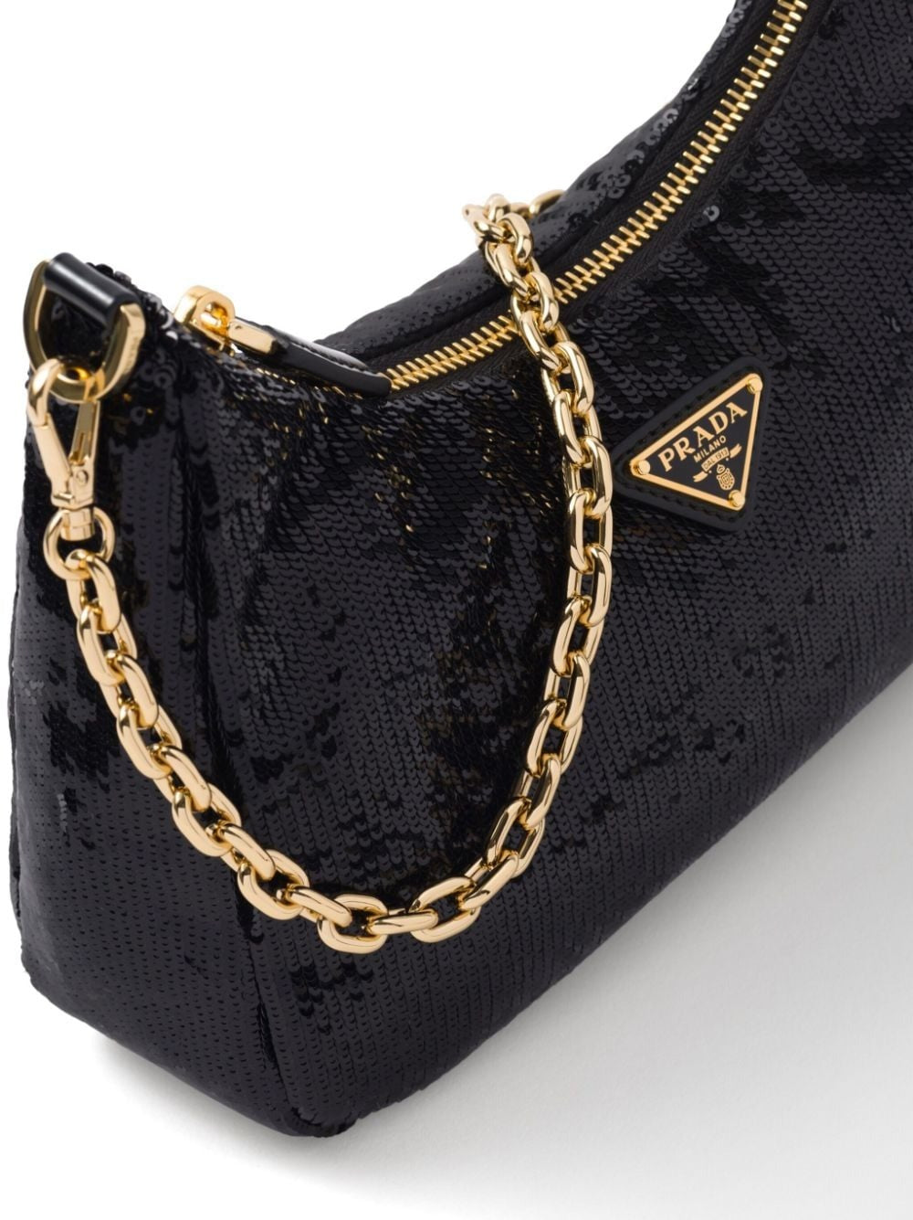 Re-Edition Chain Sequin Shoulder Bag