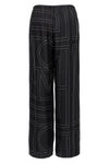 monogram pajama-style silk pants