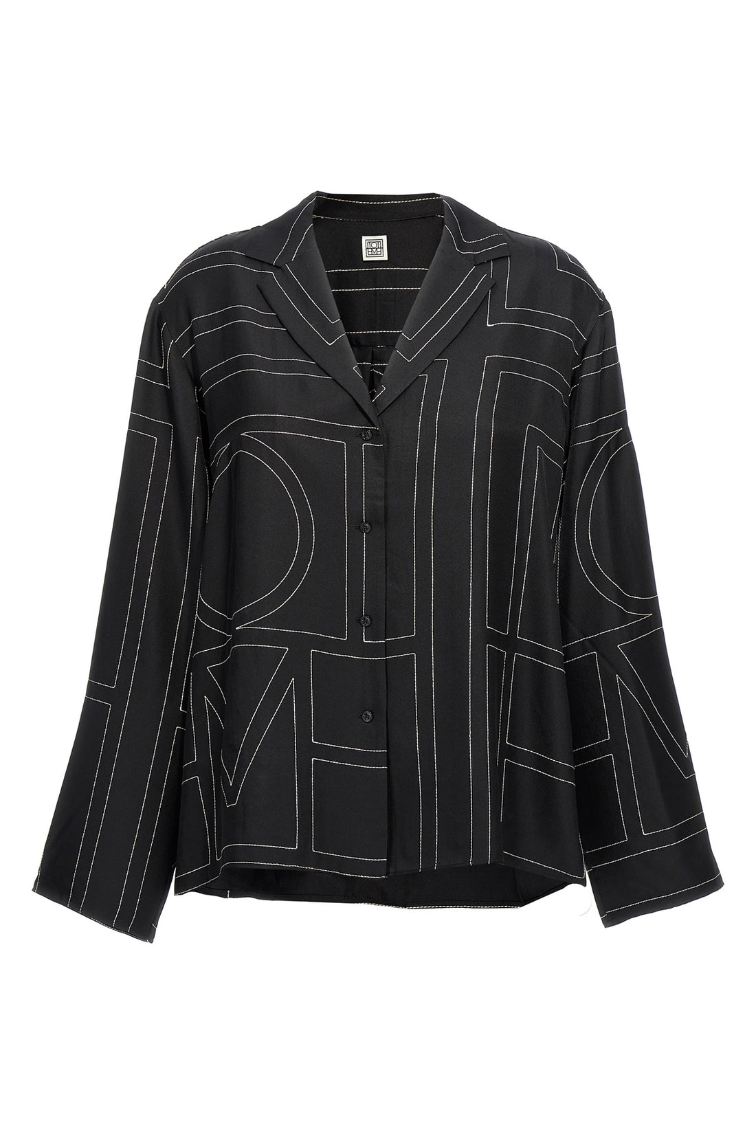 TOTEME 34 monogram silk shirt
