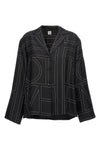 monogram silk shirt