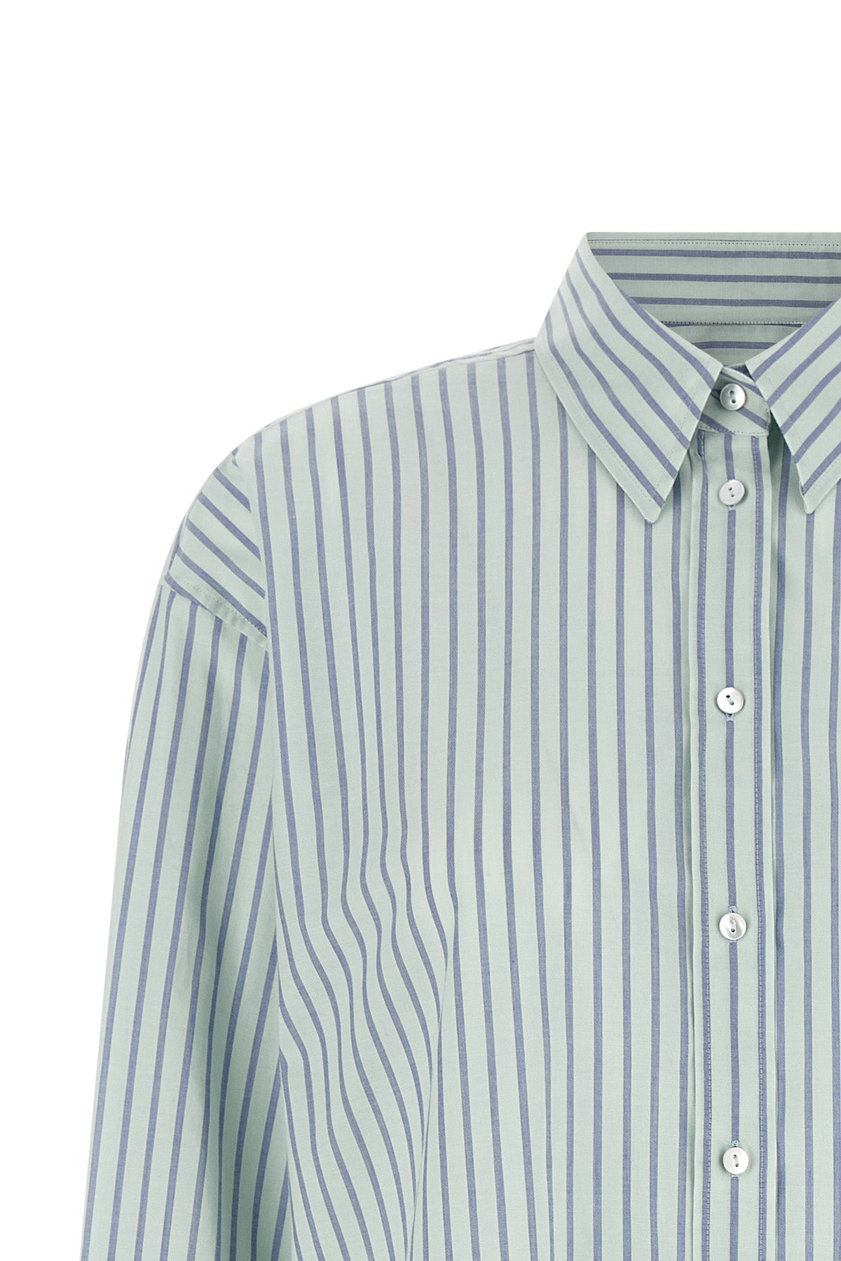 tessa shirt in cotton poplin striped pattern