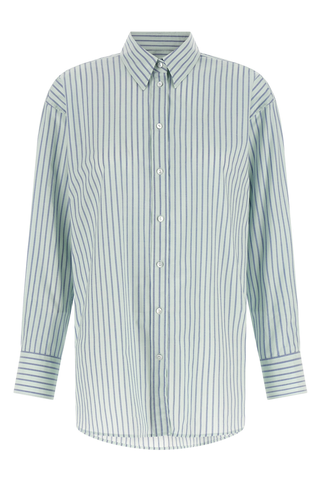 XACUS 40 tessa shirt in cotton poplin striped pattern