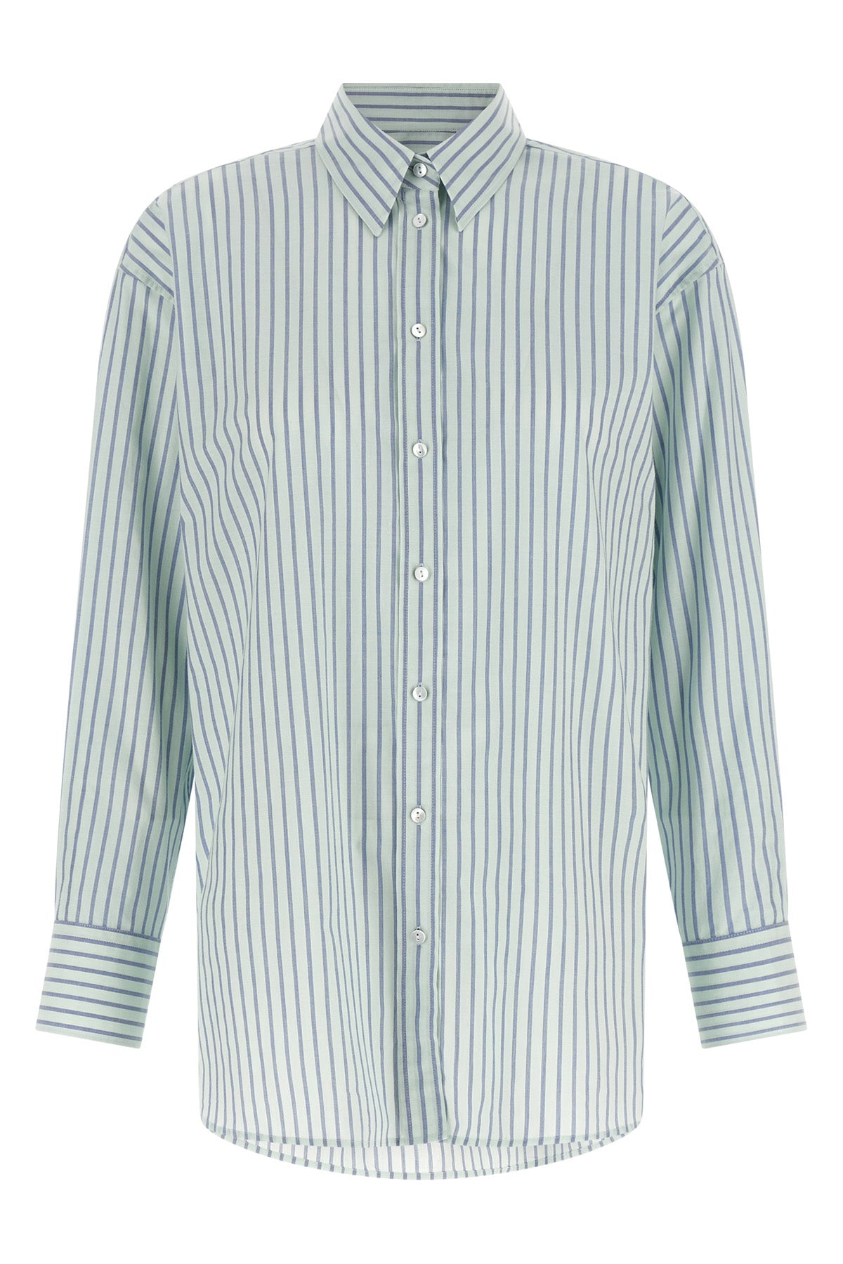 tessa shirt in cotton poplin striped pattern