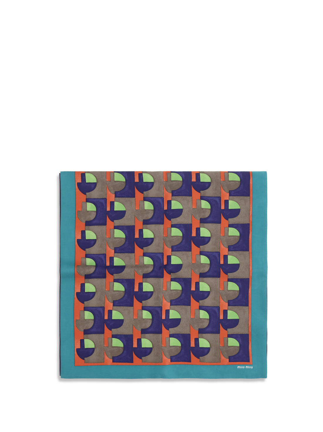 MIU MIU OS geometric print scarf