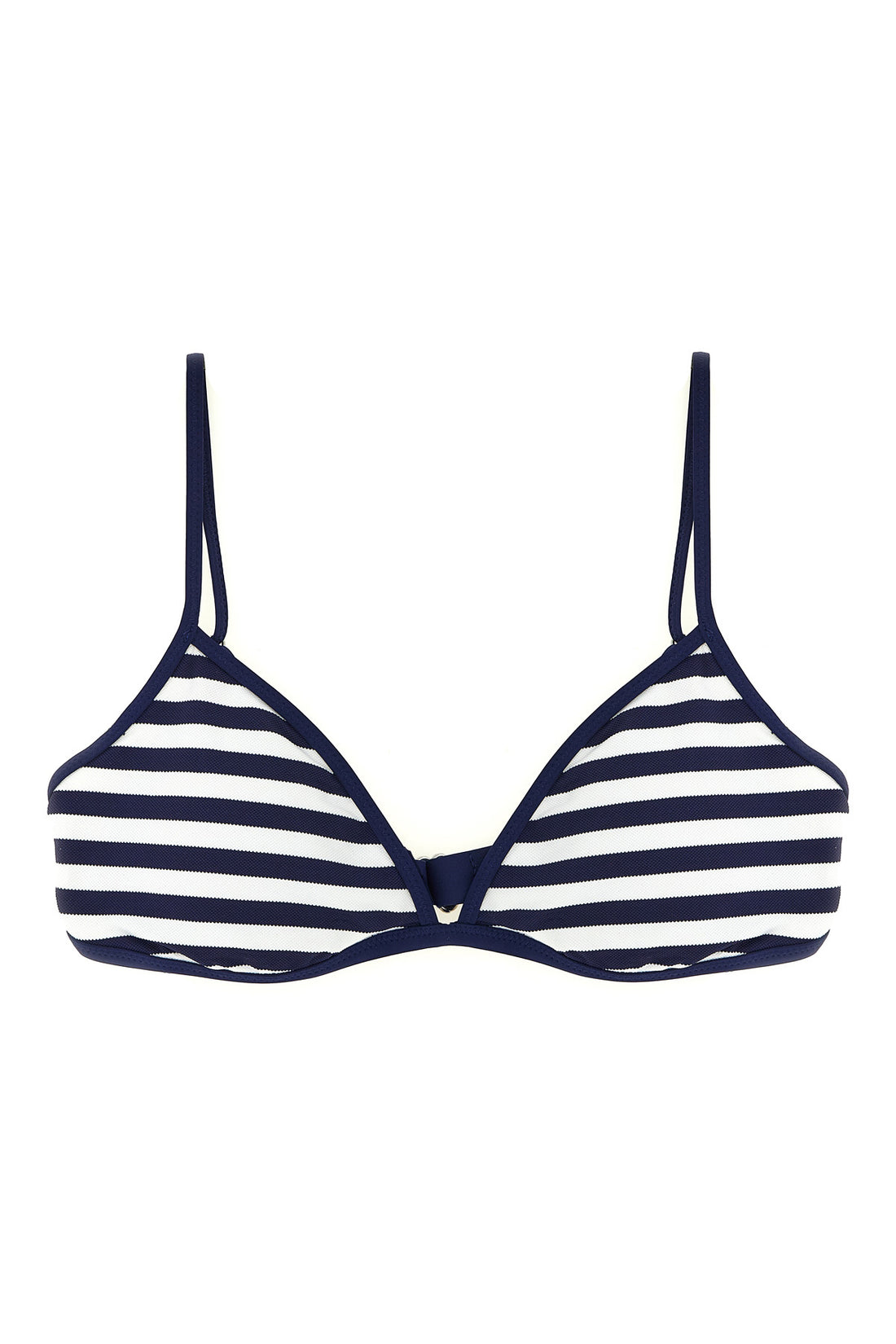 POLO RALPH LAUREN M bikini top in striped pattern piqué technical fabric