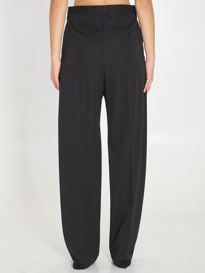 BALENCIAGA 36 tailored wool trousers