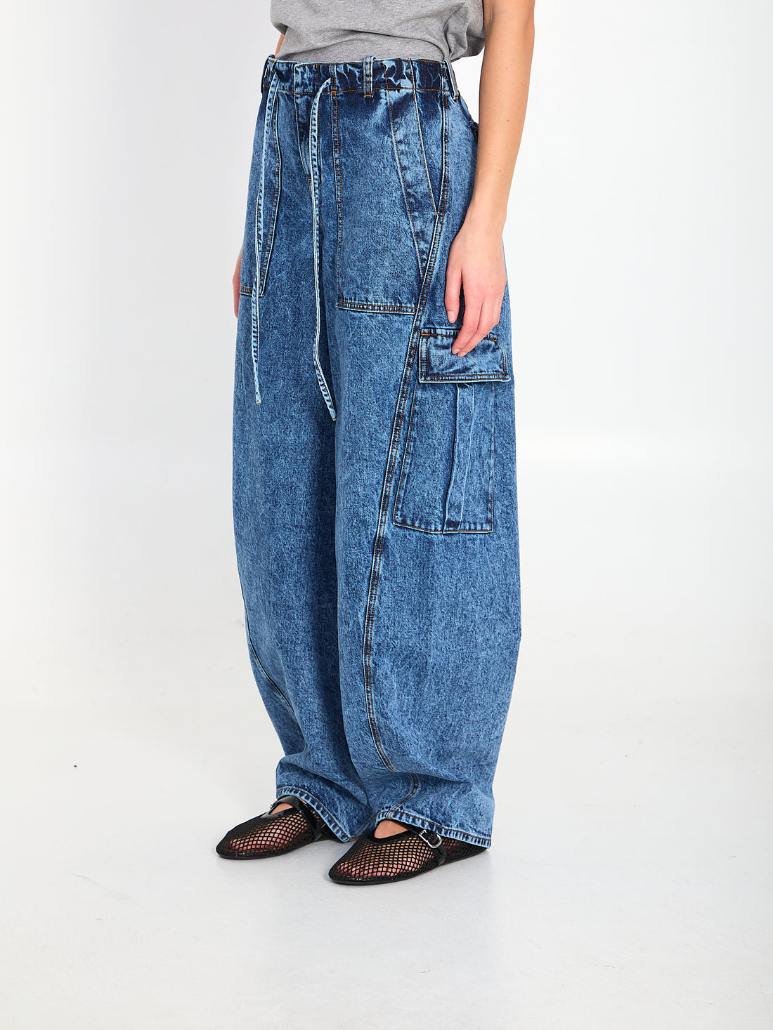 ALAIA 34 cargo denim pants 