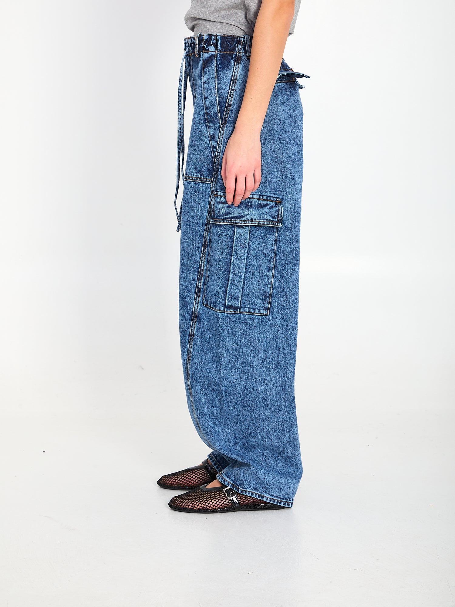 ALAIA 34 cargo denim pants 