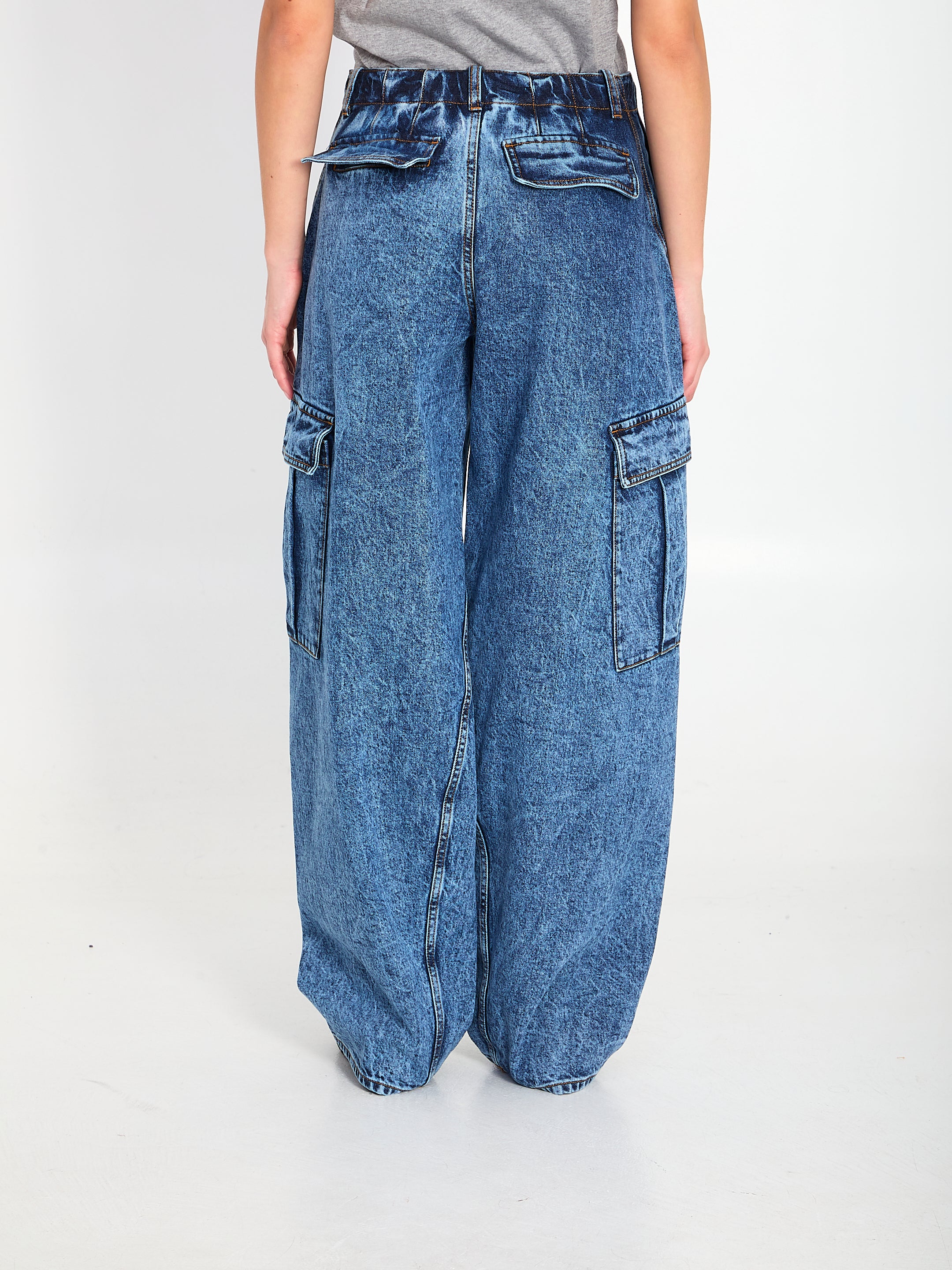 ALAIA 34 cargo denim pants 