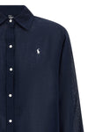 classic shirt in linen and cotton blend