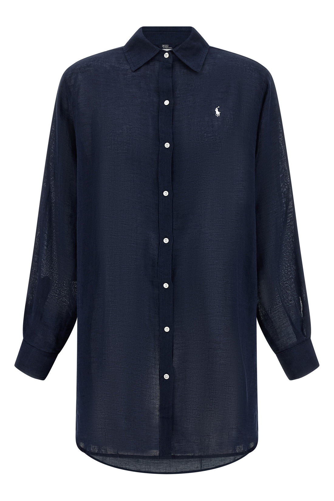 POLO RALPH LAUREN L classic shirt in linen and cotton blend