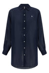 classic shirt in linen and cotton blend