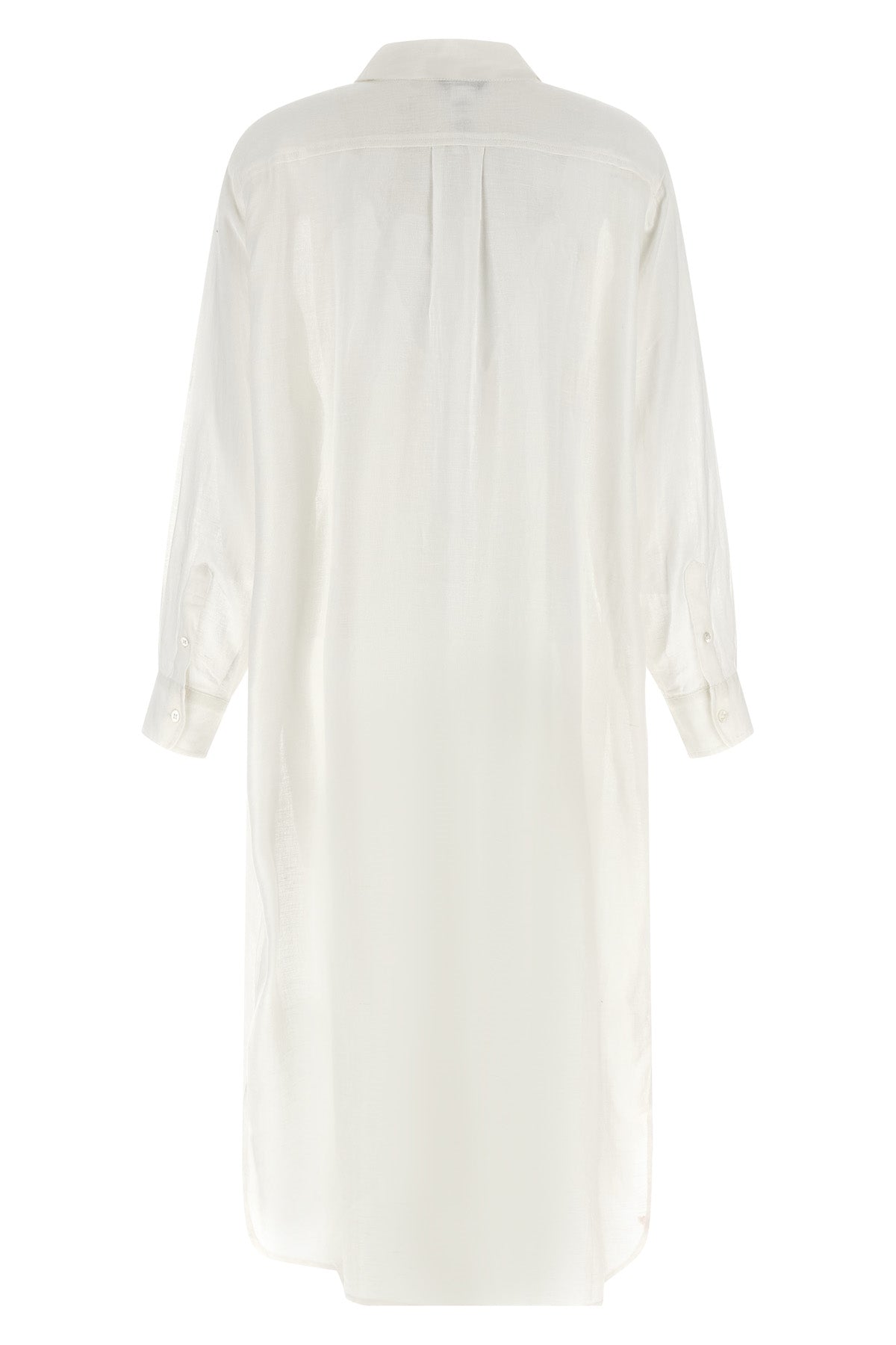 long maxi boyfriend shirt linen dress
