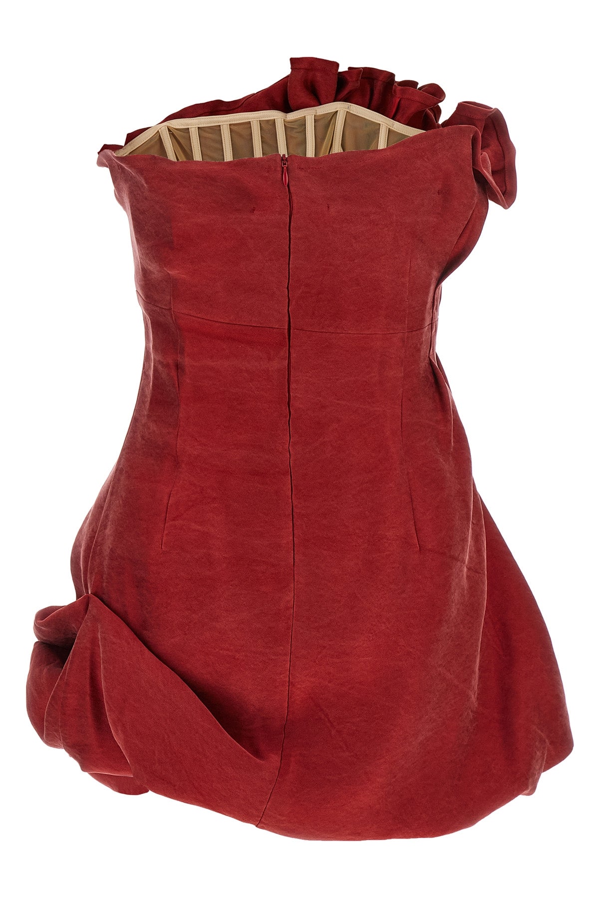 the short dress magda butrym in pure silk redefines the codes of contemporary ta