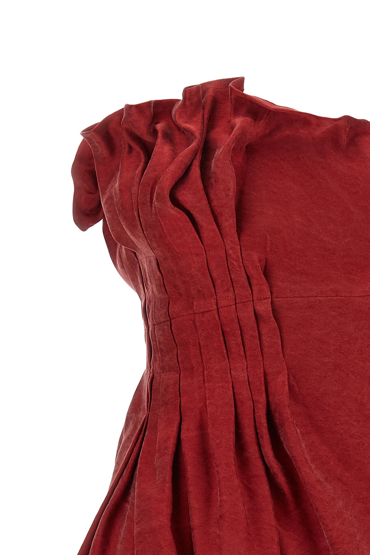 the short dress magda butrym in pure silk redefines the codes of contemporary ta